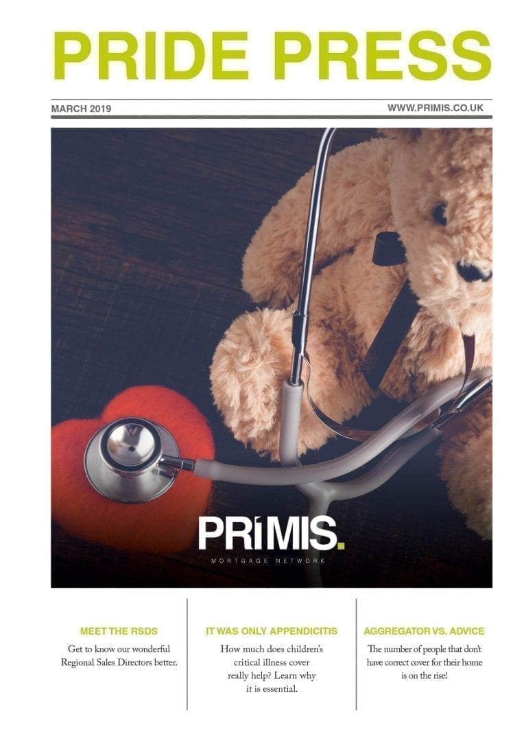 PRIMIS PRIDE Press magazine March 2019 front cover