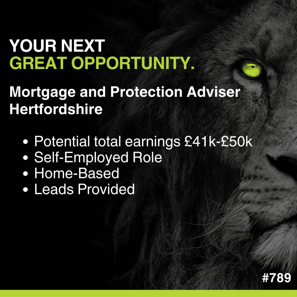 Vacancy artwork for Hertfordshire-based Mortgage and Protection Adviser position